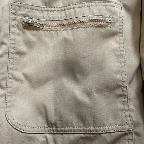 Vintage London Fog Tan Barn Coat Jacket Size XL - Picture 3 of 9